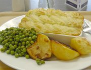 A Shepherds Pie meal from the cafe