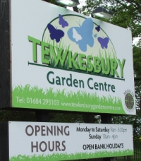 Entrance to Tewkesbury Garden Centre
